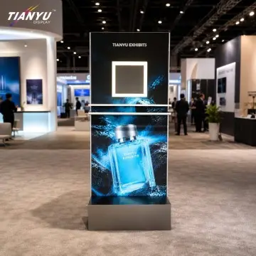 Custom LED Backlit Luxury Perfume Display Box Manufacturer for High End Retail Trade Shows