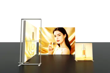 Premium Custom SEG Lightbox with Brilliant Even LED Illumination for Professional Retail Brand Booth Display