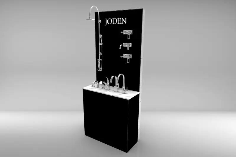 3x3 Custom Reusable Collapsible Trade Show Booth for Hardware Faucet