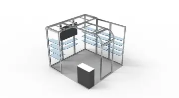 Custom Premium 3x3m Quick Assembly Aluminum Modular Trade Show Booth for Global Professional Exhibition Events