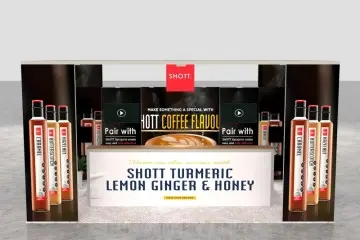 3X6 Detachable Custom Aluminum Frame Wine Bottle Retail Display Tradeshow Exhibition Booth with Counter