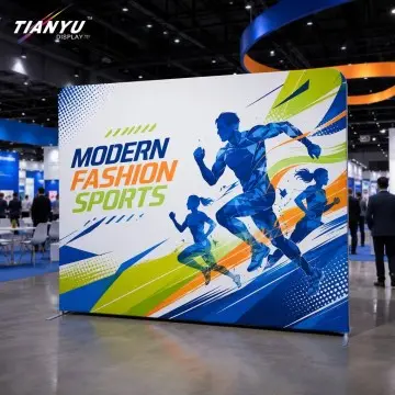 Custom Portable Tension Fabric Display Wall Manufacturer for Modern Sports Trade Show Advertising Exhibits