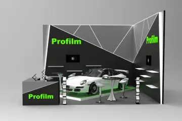 Custom Portable Automotive LED Floor Aluminum Modular Retail Trade Show Booth Display