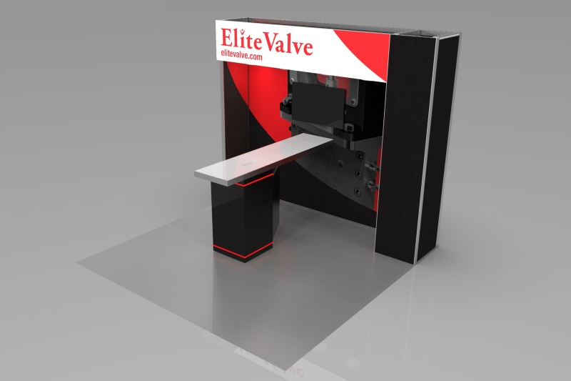 6x3 China Manufactured Modular Trade Show Booth with LED Light Box for Builders Hardware Exhibitions