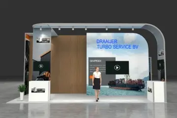 Fast Ship Modular Aluminium MDF Custom Trade Show Booth with TV Display