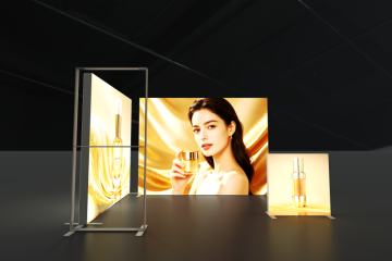 Premium Custom Plug Free Modular Lightbox with Seamless Power for Professional Trade Show Booth Construction