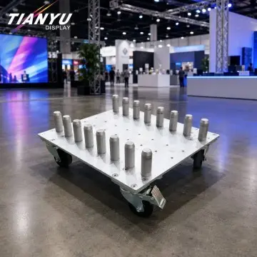 Custom Modular Aluminum Frame Transport Trolley Manufacturer for Trade Show Hardware Storage and Logistics