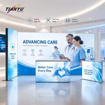 Sleeko Modular LED Lightbox Display With Tool Free Assembly And Frameless SEG Graphics