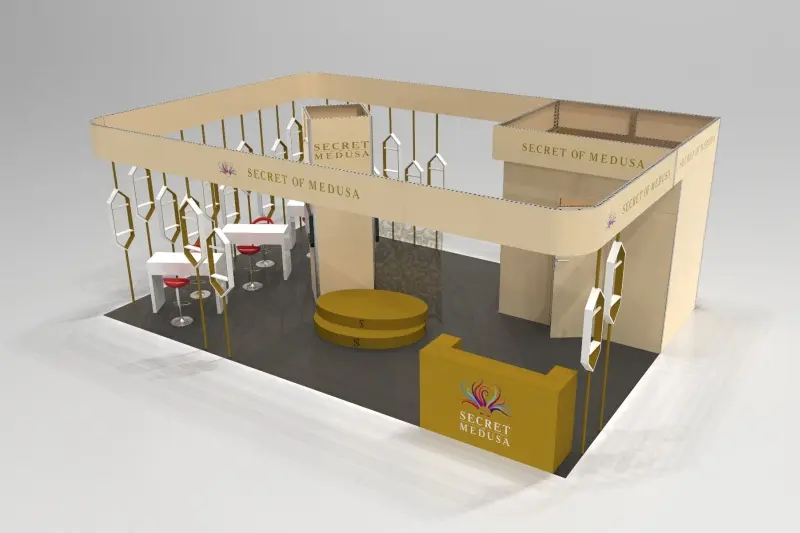 Fashionable Aluminum Art Modular 3D Exhibition Trade Show Expo Display Booth Stands