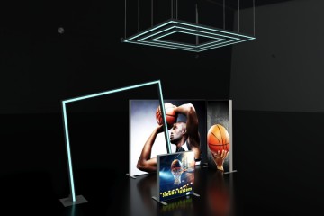 Next Generation Modular Lightbox with Integrated PCB Power for Custom Professional Trade Show Booth Display