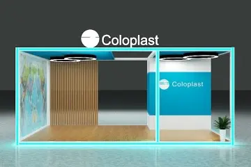 Fashion Open Concept Aluminum Pergola LED Exhibition Booth with Lighting System