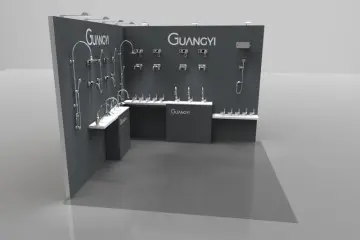 3x3 Custom Reusable Collapsible Trade Show Booth for Hardware Faucet